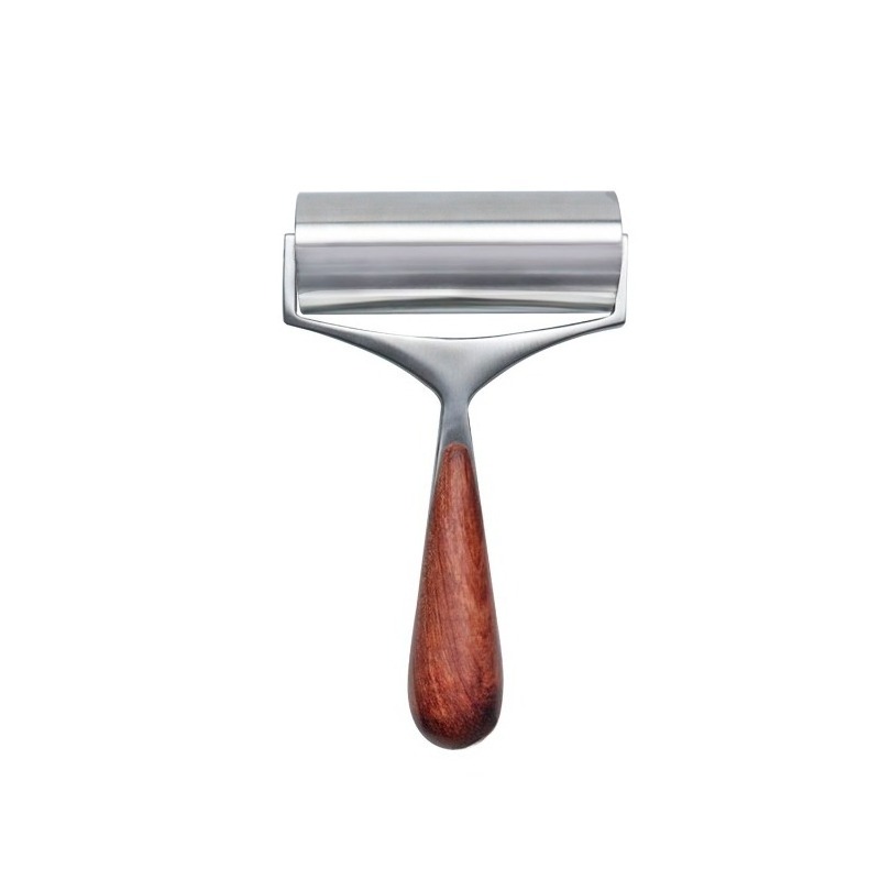 Leatherwork Hand Press - 수동식 가죽 주름 롤러, 나무 손잡이가