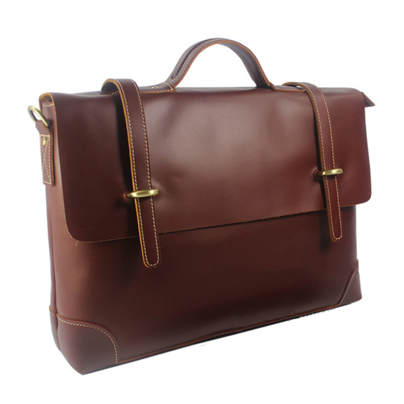 새로운 남성용 부드러운 풀그레인 소가죽 비즈니스 서류가 - Leather Work Bag Laptop 리뷰 및 가격