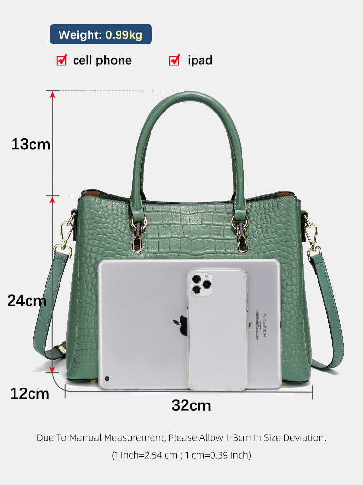 Zency 여성용 정품 가죽 탑 핸들 가방 그린 대용량 - Leather Work Handbag 리뷰 및 가격