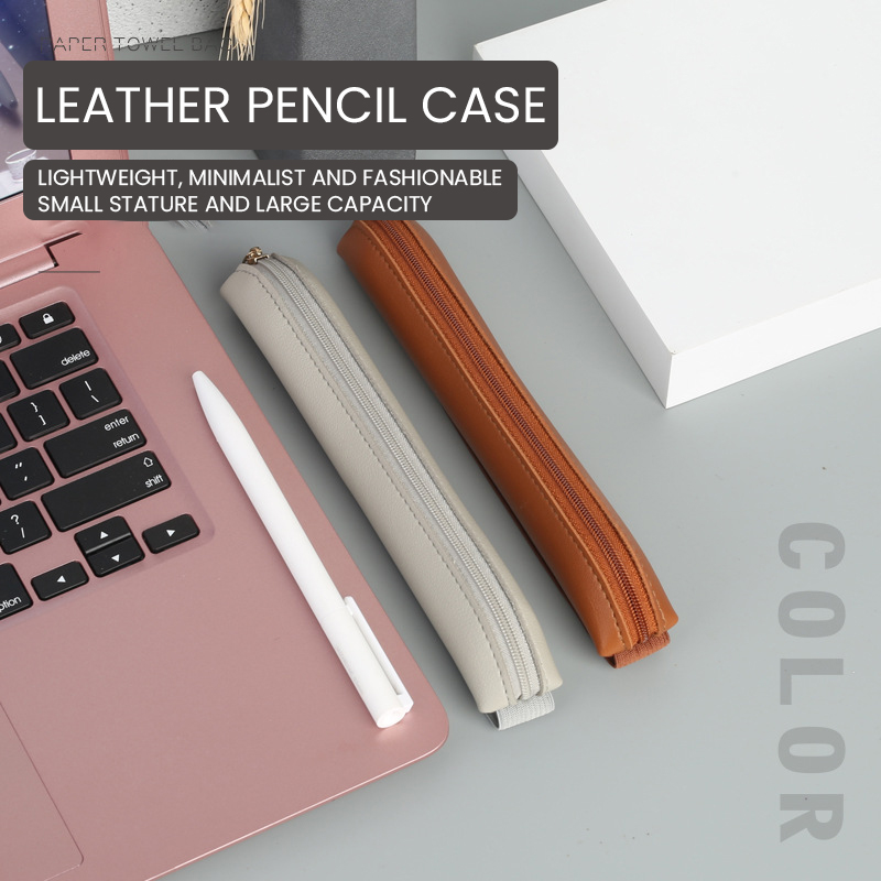 PU 가죽 펜꽂이 지퍼 펜슬 슬리브 만년필 케이스, 탄 - Leather Work Diary 리뷰 및 가격