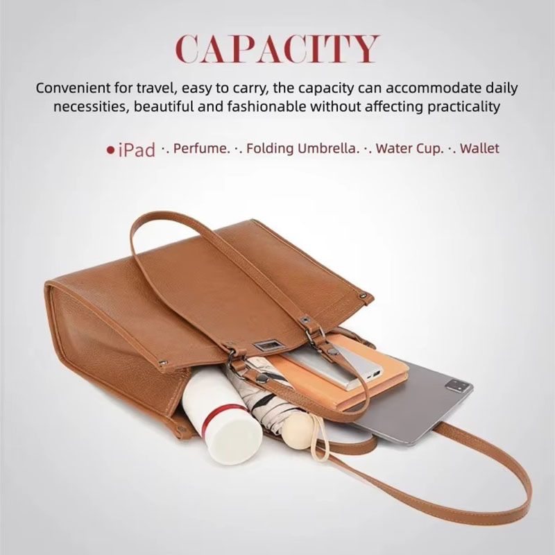 여성 대용량 토트 백 PU 가죽 회전 잠금 핸드백 숙녀 - Leather Work Handbag 리뷰 및 가격