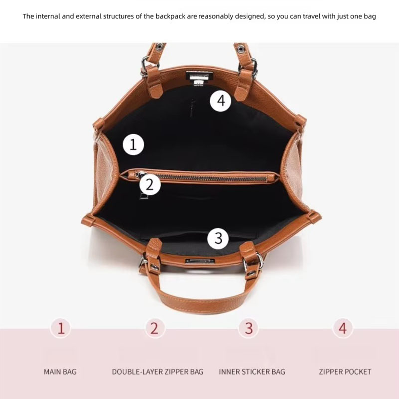 여성 대용량 토트 백 PU 가죽 회전 잠금 핸드백 숙녀 - Leather Work Handbag 리뷰 및 가격