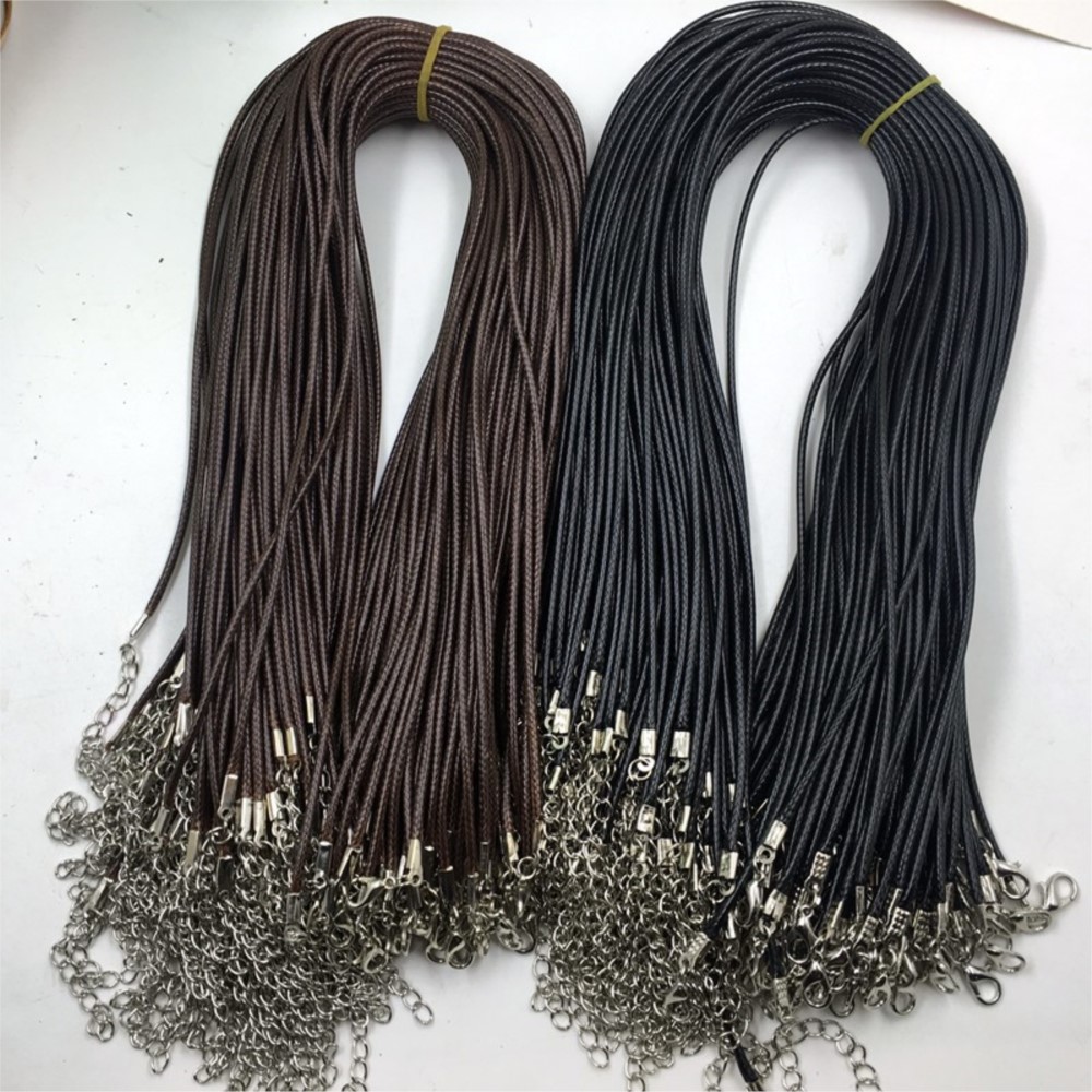 20개 45cm 브라운 왁스 목걸이 끈 청동 체인 로브 - Leatherwork Beginner 리뷰 및 가격