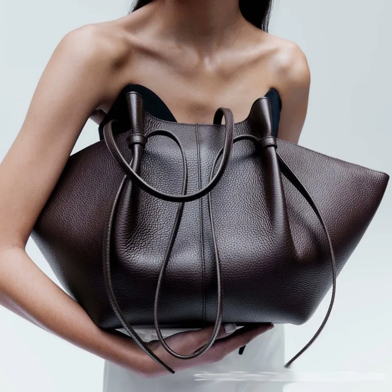 여성 가죽 숄더백 덤플링 퍼스 호보 핸드백 대용량 토트 - Leather Work Handbag 리뷰 및 가격