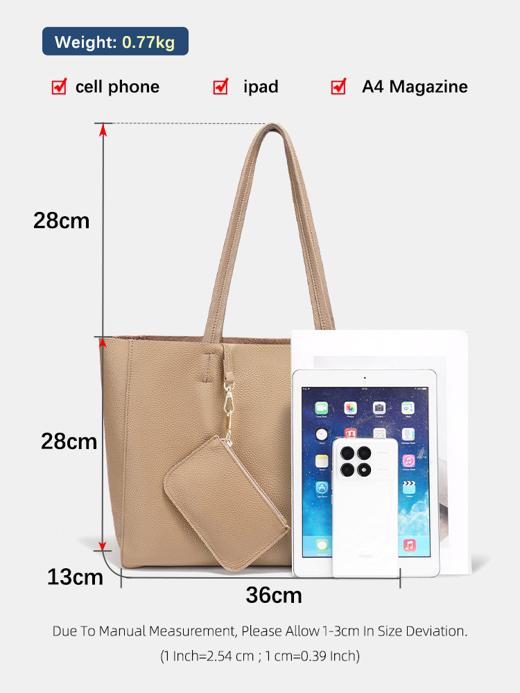 Zency 정품 가죽 대형 토트 백 비치 핸드백 럭셔리 - Leather Work Handbag 리뷰 및 가격