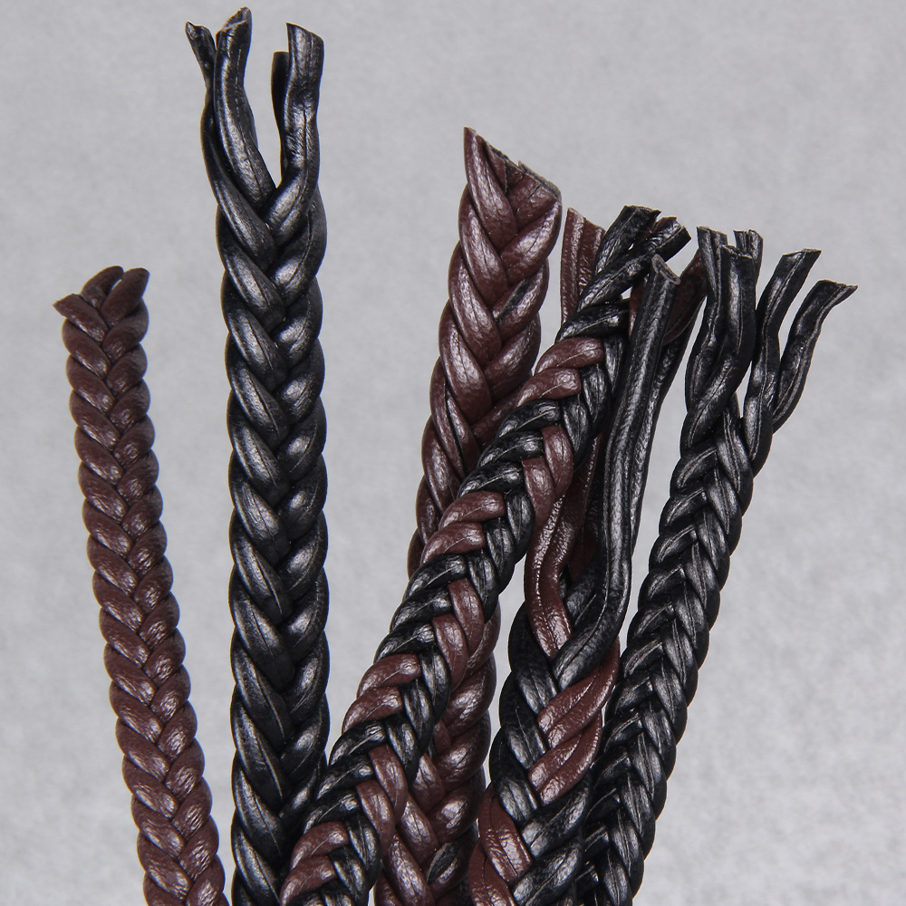 2미터 PU 가죽 끈 6mm/8mm 평평한 꼬임 끈 팔 - Leatherwork Beginner 리뷰 및 가격