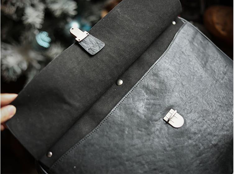 LuxurySoft 블랙 정품 가죽 남성용 핸드백 휴대 - Leather Work Handbag 리뷰 및 가격