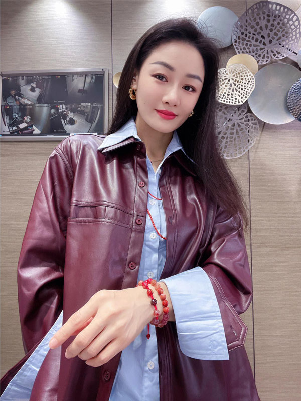여성용 포도색 PU 가죽 재킷 코트 블루 셔츠 투피스  - Leather Work Jacket 리뷰 및 가격