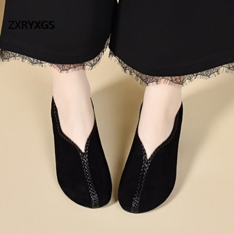 ZXRYXGS 프리미엄 무광 양가죽 블랙 슈즈, 두툼한 - Leather Work For Kids 리뷰 및 가격