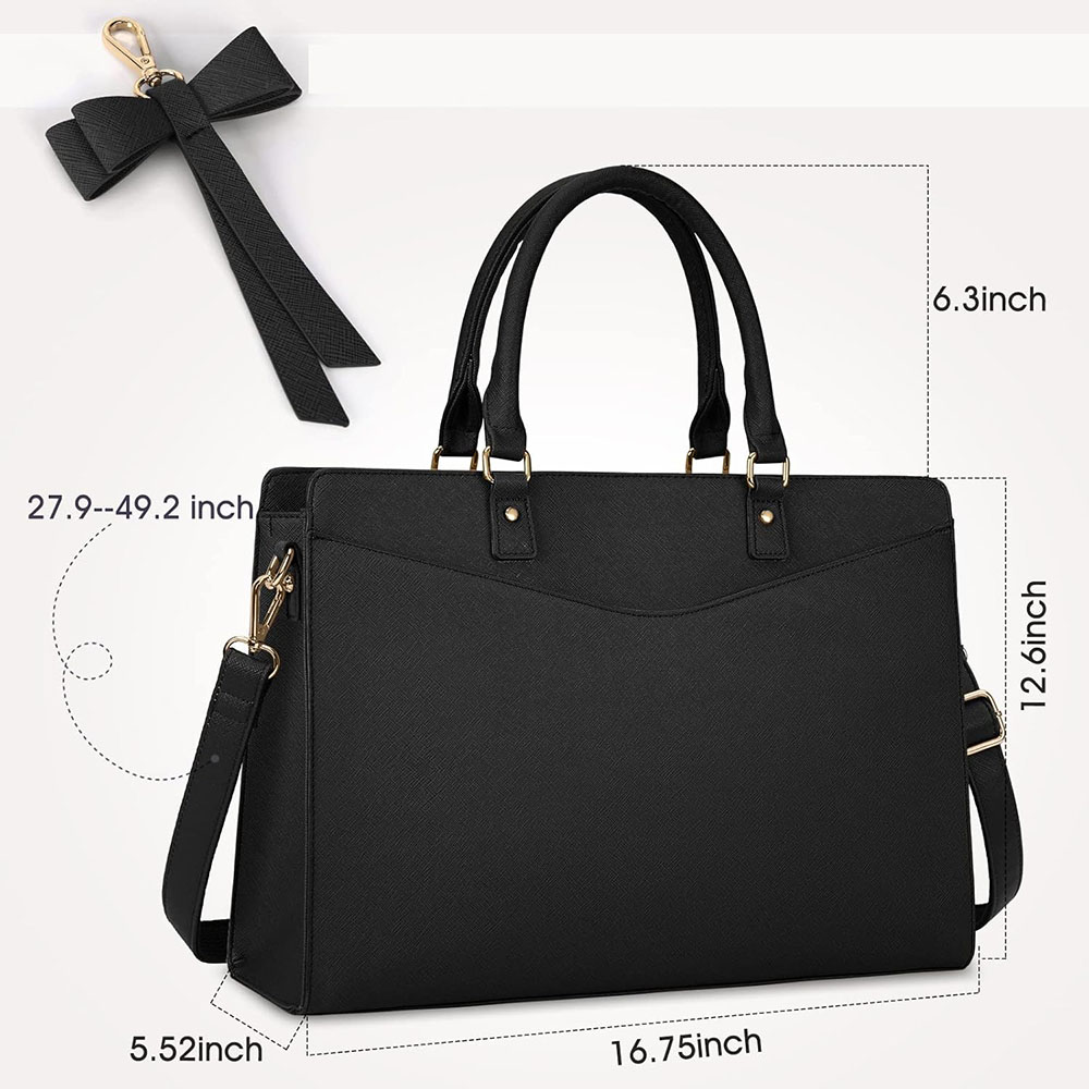 여성용 노트북 가방 15.6인치 PU 가죽 노트북 토트 - Leather Work Bag Laptop 리뷰 및 가격