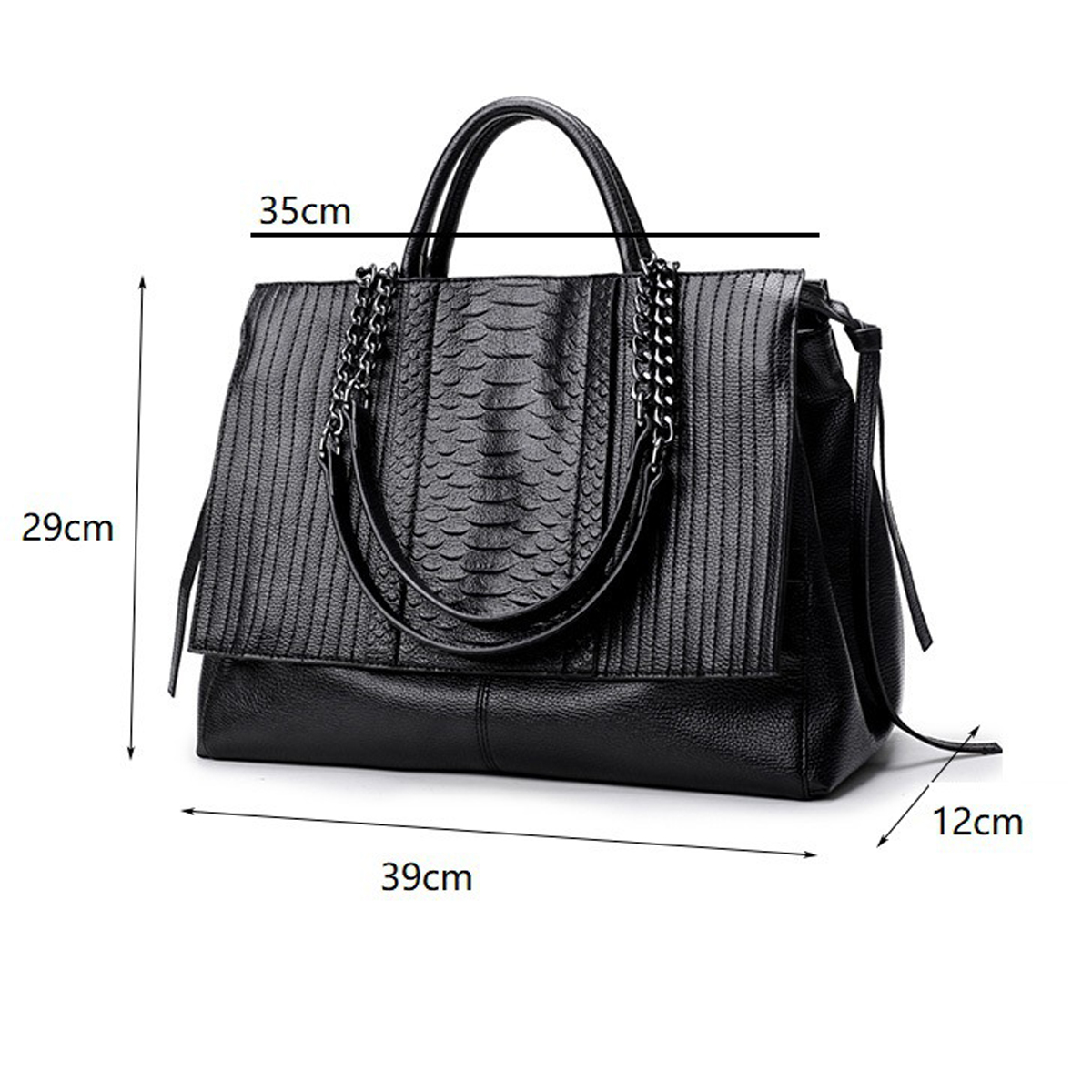 지퍼가 달린 우아한 토트백, 여성용 트렌디한 핸드백,  - Leather Work Handbag 리뷰 및 가격