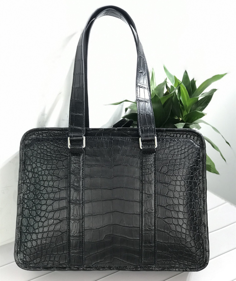 새로운 악어가죽 노트북 가방, 진짜 악어가죽 남성용 서 - Leather Work Handbag 리뷰 및 가격
