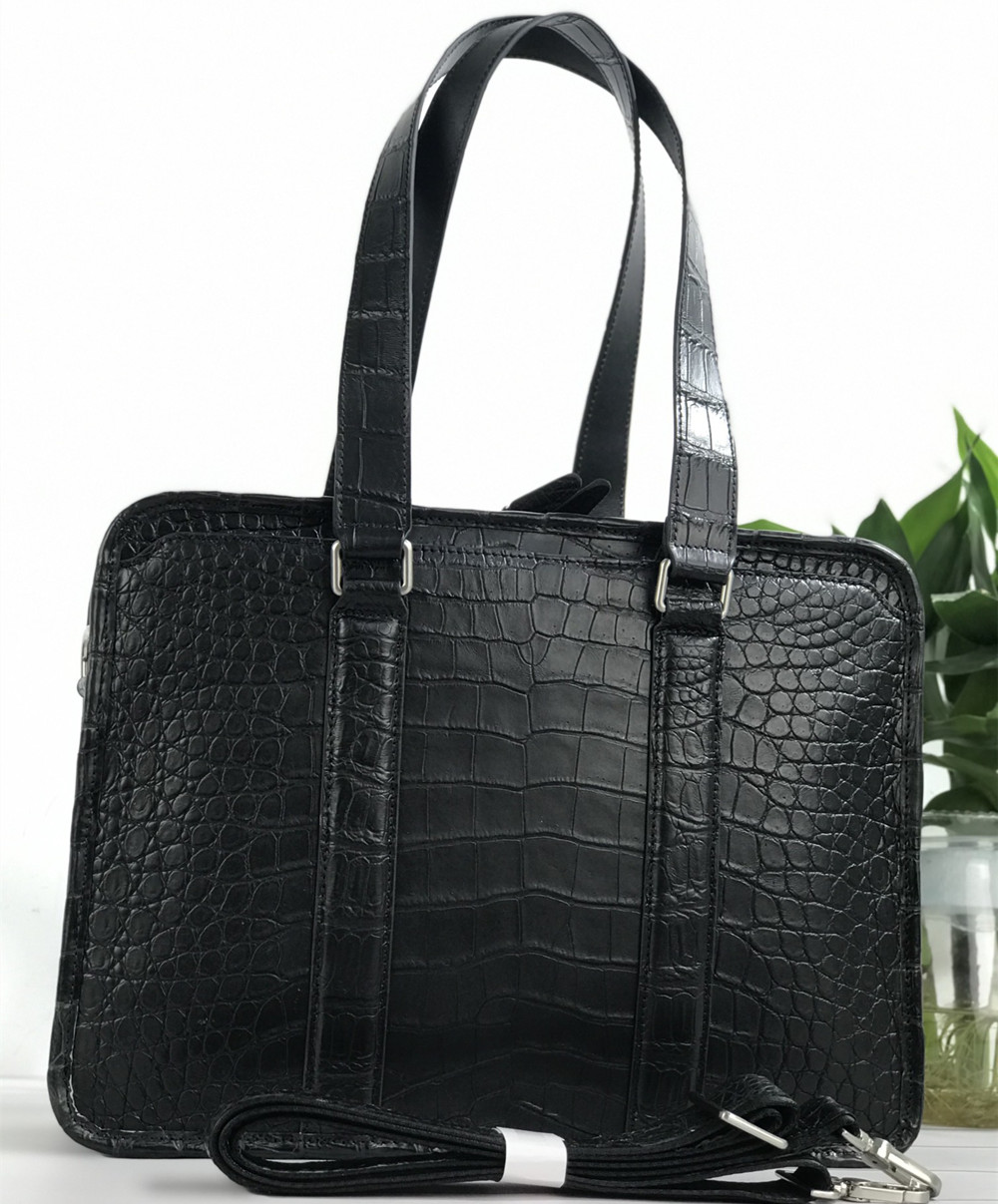 새로운 악어가죽 노트북 가방, 진짜 악어가죽 남성용 서 - Leather Work Handbag 리뷰 및 가격