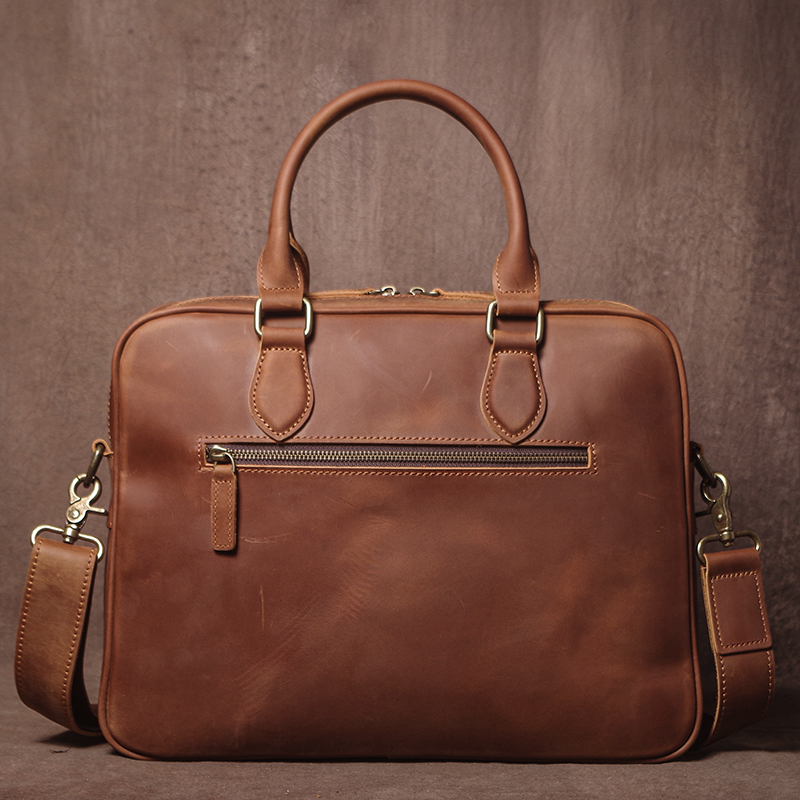 GURO 남자 크레이지 호스 소 가죽 서류 가방 럭셔리 - Leather Work Handbag 리뷰 및 가격