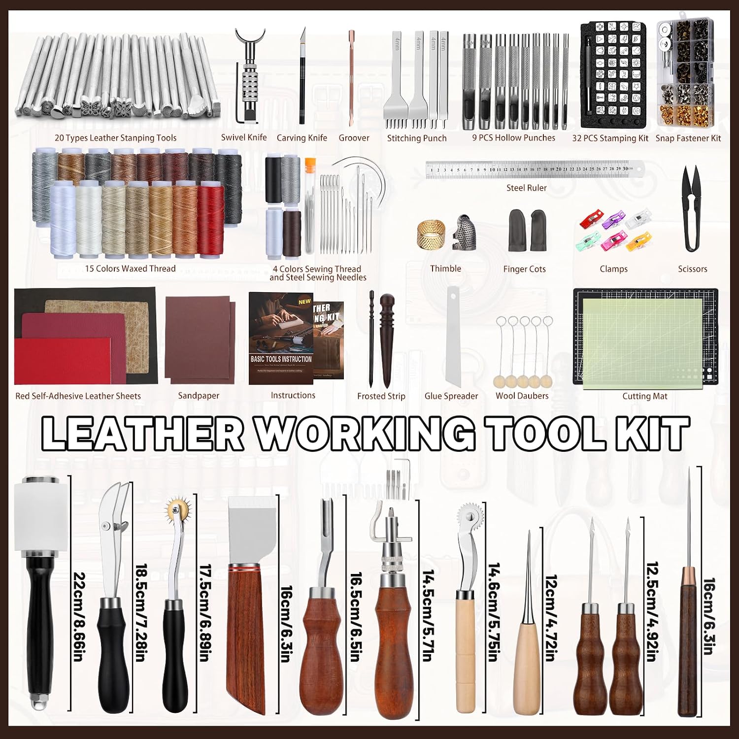 가죽 공예 키트, 가죽 공예 도구 및 수공예 키트(맞춤 - For Leather Work 리뷰 및 가격