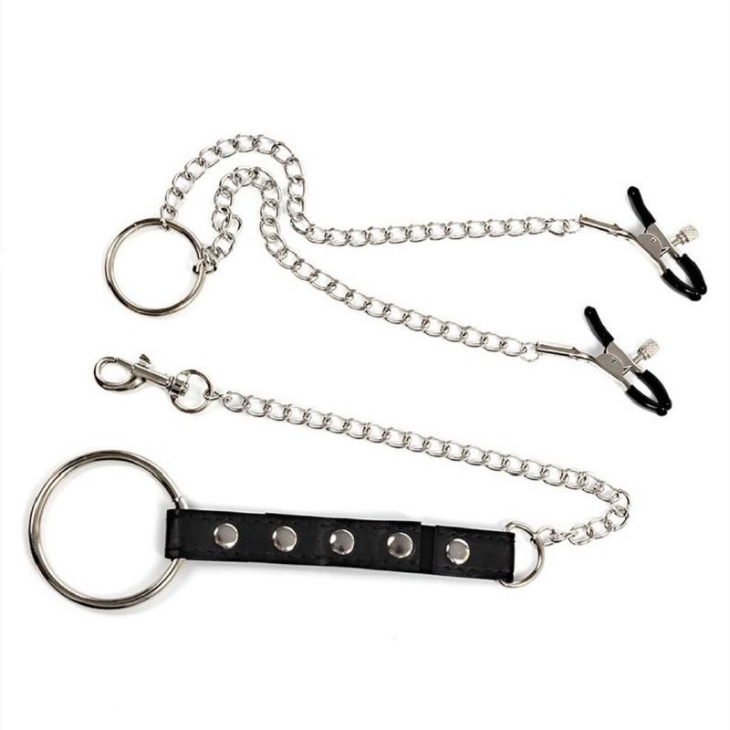 섹시한 PU 가죽 페니스 링(남성용)과 니플 클램프,  - Leatherwork Clamp 리뷰 및 가격