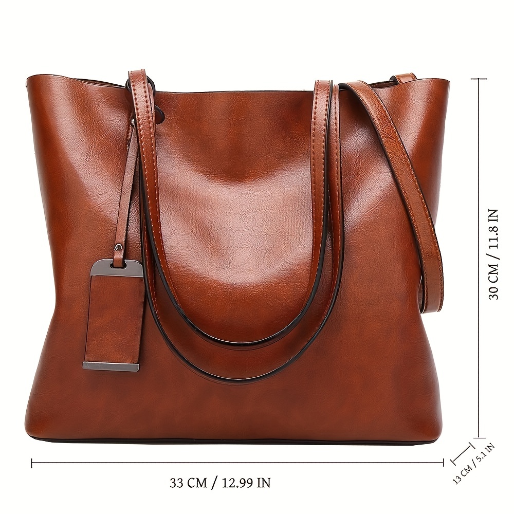 여성용 클래식 레트로 가죽 토트 핸드백 크로스 바디 백 - Leather Work Handbag 리뷰 및 가격